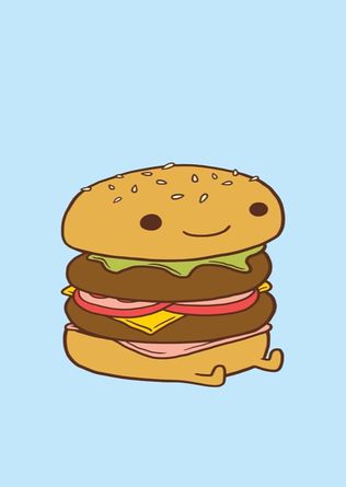 Hamburger Cartoon